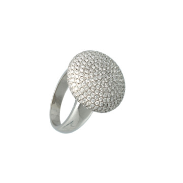 14 Krt Witgouden Briljant ring  2.00 Ct