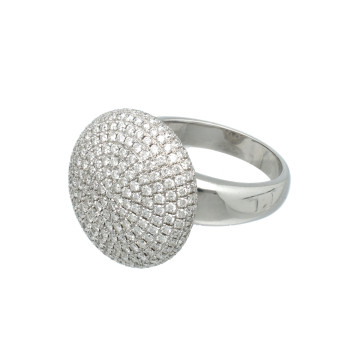 14 Krt Witgouden Briljant ring  2.00 Ct