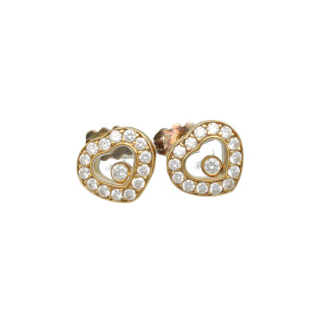 Geelgouden Chopard Happy Diamonds oorbellen