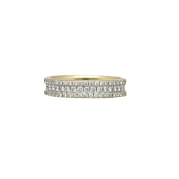 Geelgouden ring met 1.00ct. diamant