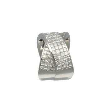 Witgouden ring  3.84Ct. Diamant