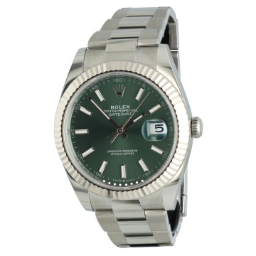 Rolex Datejust 41 Ref.126334 Mint/Green