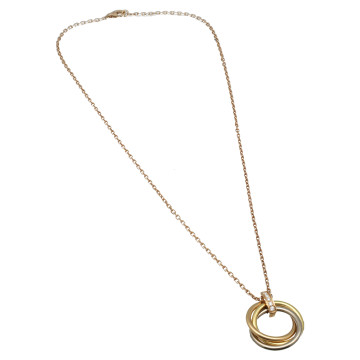 Rosegouden Cartier Trinity collier Diamant