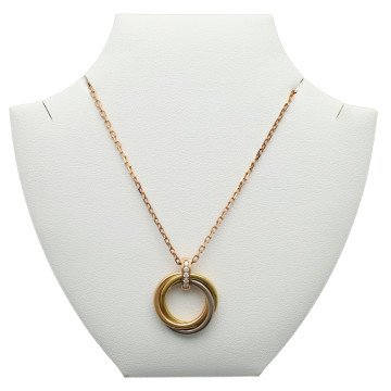Rosegouden Cartier Trinity collier Diamant