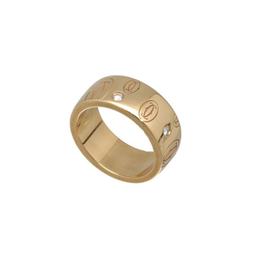 Rosegouden Cartier Happy Birthday ring diamant