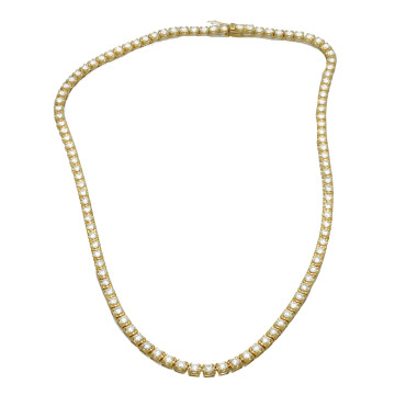 geelgouden tenniscollier 9.04 Ct