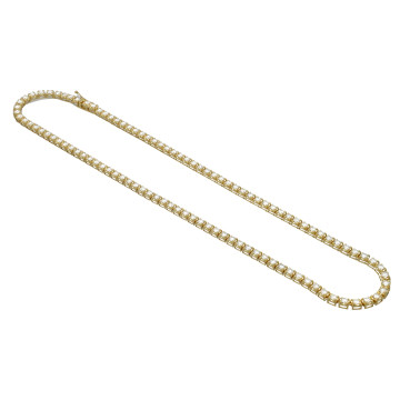 geelgouden tenniscollier 9.04 Ct