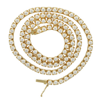 geelgouden tenniscollier 9.04 Ct