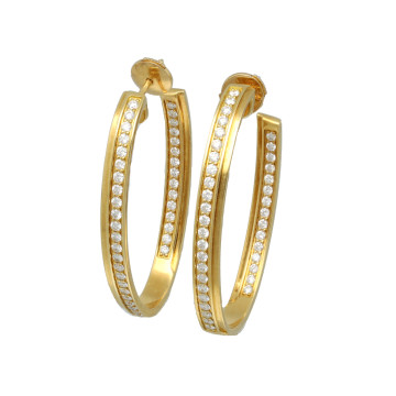 Piaget Limelight Hoops Oorbellen ca.1.50ct Diamant 