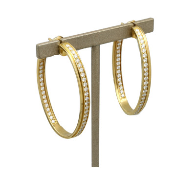 Piaget Limelight Hoops Oorbellen ca.1.50ct Diamant 