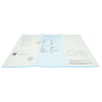 geelgouden Solitair ring met briljant 0.98 Ct incl HRD certificaat