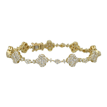 Geelgouden armband met briljanten 3.94 ct.
