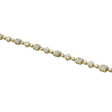Geelgouden armband met diamanten 3.43 ct.