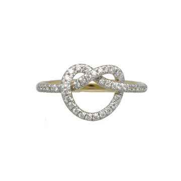 Geelgouden diamanten ring 0.22 Ct