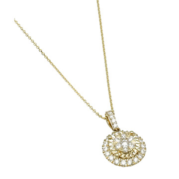 Geelgouden Collier met diamant 