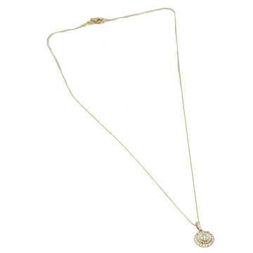 Geelgouden Collier met diamant 