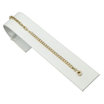 Geelgouden fantasie armband met diamant