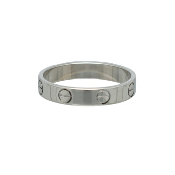 Witgouden Cartier love ring mt 53