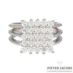 18 krt Witgouden Briljantring 1.50 Ct 