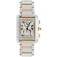 Cartier Tank FranÃ§aise Chronoflex goud/staal Ref. 2303