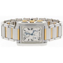 Cartier Tank FranÃ§aise Chronoflex goud/staal Ref. 2303