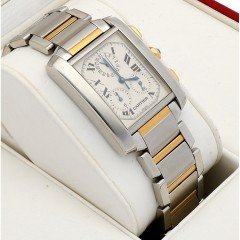 Cartier Tank FranÃ§aise Chronoflex goud/staal Ref. 2303