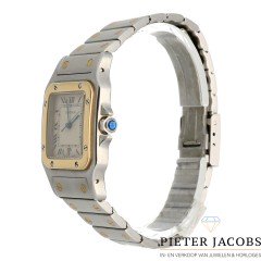 Cartier Santos Galbee Goud/Staal 