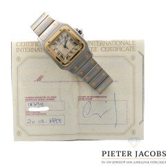 Cartier Santos Galbee Goud/Staal 