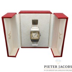 Cartier Santos Galbee Goud/Staal 