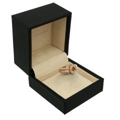 18Krt. rÃ³segouden ring ''Bulgari'' met Briljant 0.28Ct. VVSI