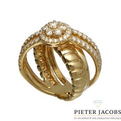 18 Krt. fantasie Briljant ring 1.25 Ct 