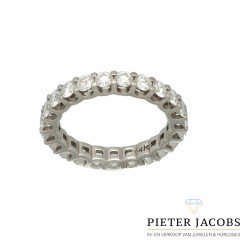 14 krt Witgouden Alliance ring Briljant 2.72 Ct. Normaal â‚¬ 4350,-