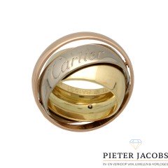 CARTIER 18K TRI-COLOR GOLD TRINITY MUST ESSENCE RING 2003 LIMITED EDITION 