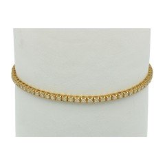 18Krt. gouden Tennisarmband  met Diamant. 1.03Ct. 