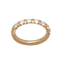RosÃ© gouden Alliance ring met 7 Briljanten 0.87 Ct.