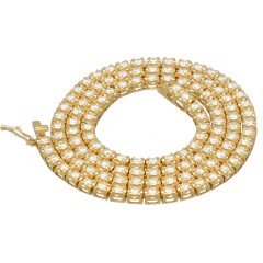 18 Krt. Tenniscollier totaal 7.08 ct Briljant