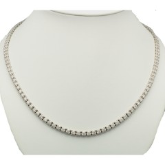 18 Krt Tenniscollier totaal 6.83 ct. Briljant