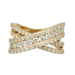 Geelgouden Fantasie Briljant ring 2.29 Ct