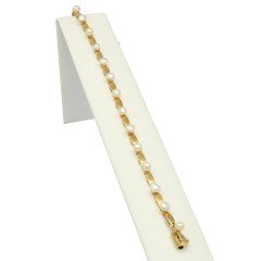 18 krt handgemaakte armband met CultivÃ© parels