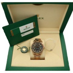 Rolex Sky-Dweller RosÃ© goud Rhodium Dial 2018 Full Set