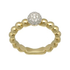 Geelgouden Fantasie Briljant ring 0.24 Ct.