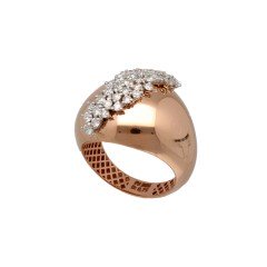 14 Krt. design ring bezet met Briljanten