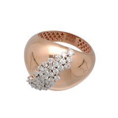 14 Krt. design ring bezet met Briljanten