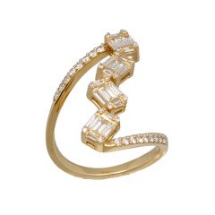 14 Krt exclusieve diamanten ring.