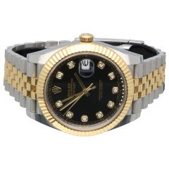 Rolex Datejust 41 Black diamond/Jubilee 126333