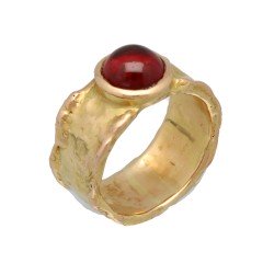 18Krt gouden Vintage ring met Rhodoliet