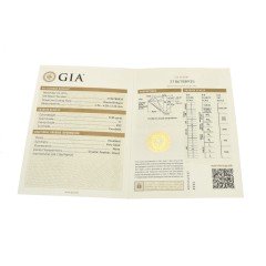 18 Krt Witgouden fantasie ring met Briljant 0.70 Ct