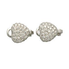 Witgouden Briljant Oorbellen.Collectie Leo Pizzo 