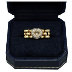 18 krt Chopard Happy Diamonds Ring 0.90 Ct