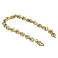 14 krt Gouden Schakel Armband.